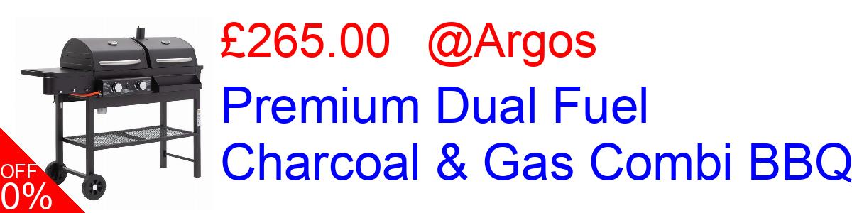 12% OFF, Premium Dual Fuel Charcoal & Gas Combi BBQ £265.00@Argos