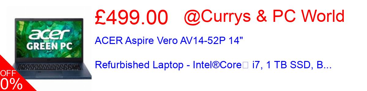 44% OFF, ACER Aspire Vero AV14-52P 14