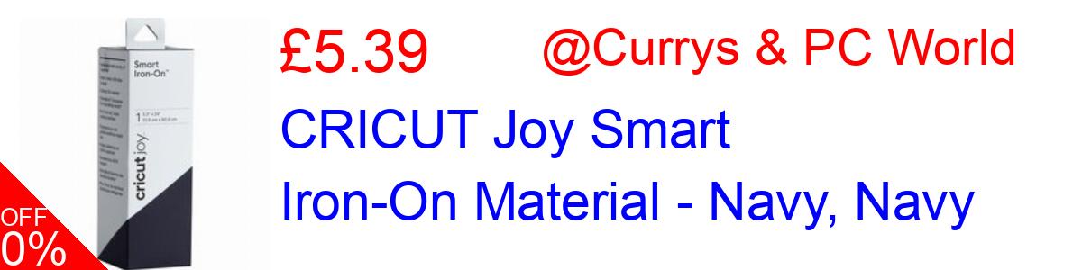 25% OFF, CRICUT Joy Smart Iron-On Material - Navy, Navy £5.39@Currys & PC World