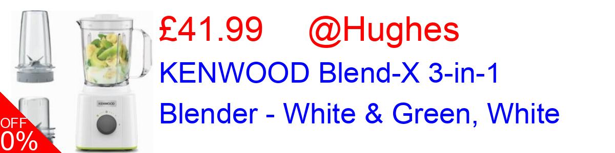 KENWOOD Blend-X 3-in-1 Blender - White & Green, White £39.99@Hughes