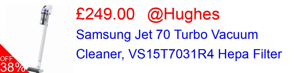 38% OFF, Samsung Jet 70 Turbo Vacuum Cleaner, VS15T7031R4 Hepa Filter £249.00@Hughes