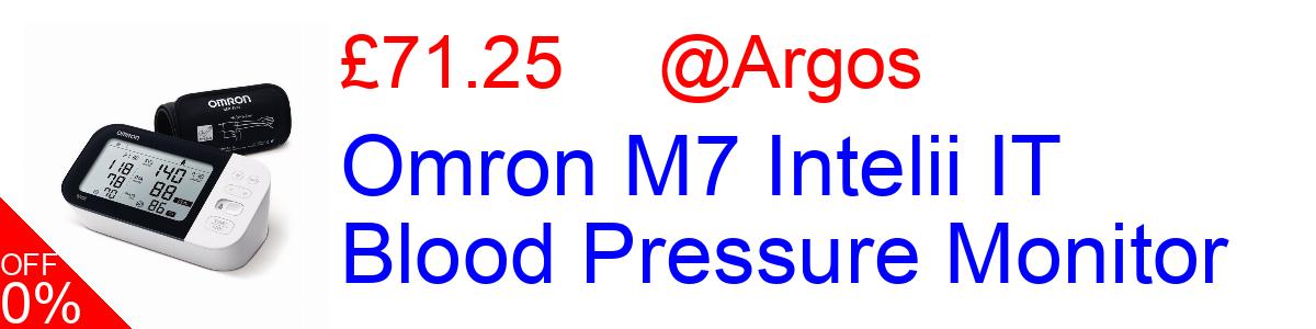 20% OFF, Omron M7 Intelii IT Blood Pressure Monitor £76.00@Argos