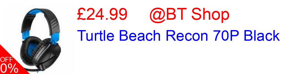 9% OFF, Turtle Beach Recon 70P Black £24.99@BT Shop
