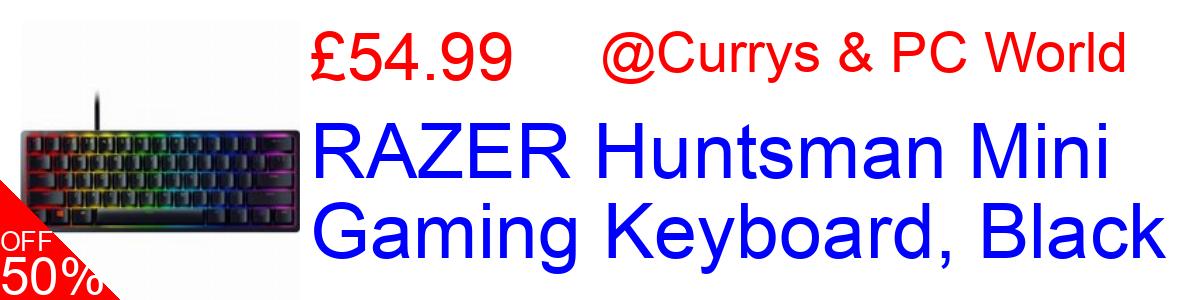 33% OFF, RAZER Huntsman Mini Gaming Keyboard, Black £79.99@Currys & PC World
