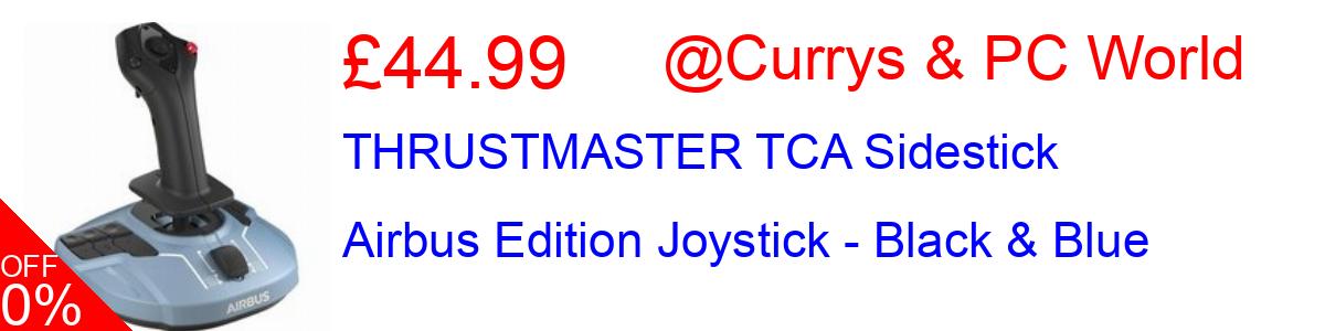25% OFF, THRUSTMASTER TCA Sidestick Airbus Edition Joystick - Black & Blue £44.99@Currys & PC World