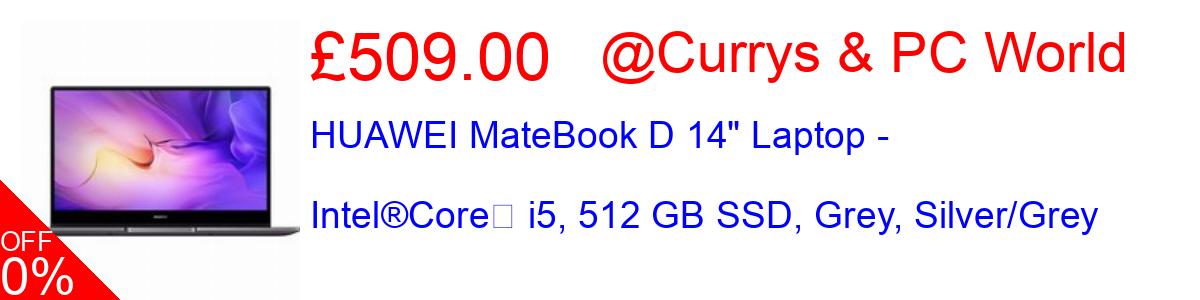 30% OFF, HUAWEI MateBook D 14