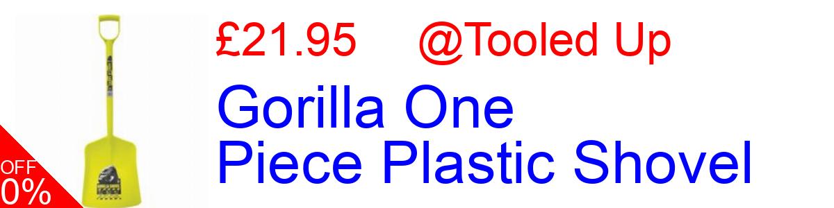 24% OFF, Gorilla One Piece Plastic Shovel £21.95@Tooled Up