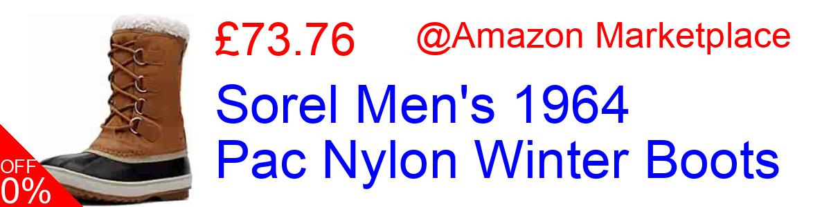 15% OFF, Sorel Men's 1964 Pac Nylon Winter Boots £33.71@Amazon Marketplace