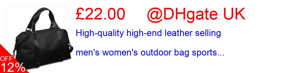 12% OFF, High-quality high-end leather selling men's women's outdoor bag sports... £22.00@DHgate UK