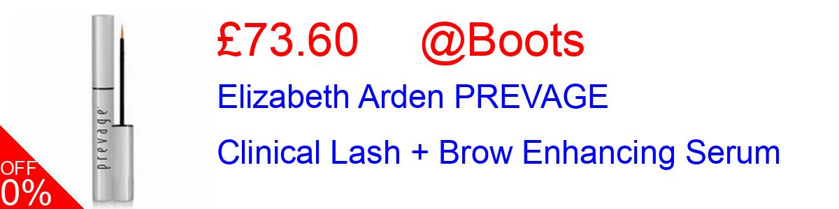 20% OFF, Elizabeth Arden PREVAGE Clinical Lash + Brow Enhancing Serum £73.60@Boots