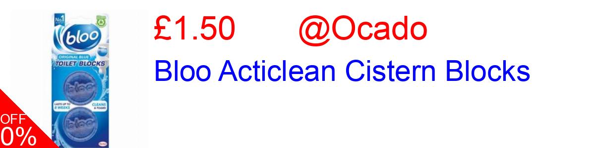 17% OFF, Bloo Acticlean Cistern Blocks £1.50@Ocado