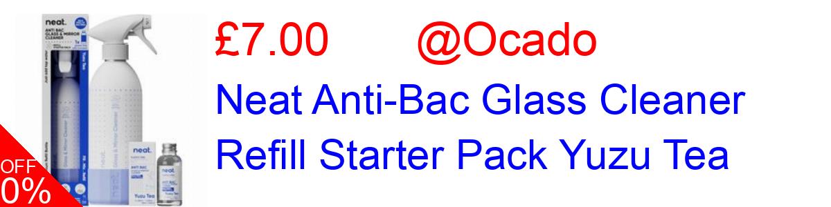 22% OFF, Neat Anti-Bac Glass Cleaner Refill Starter Pack Yuzu Tea £7.00@Ocado