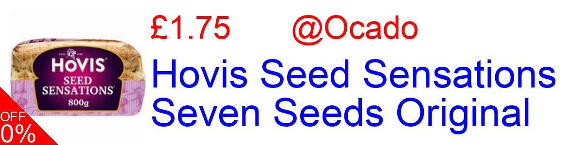 8% OFF, Hovis Seed Sensations Seven Seeds Original £1.70@Ocado