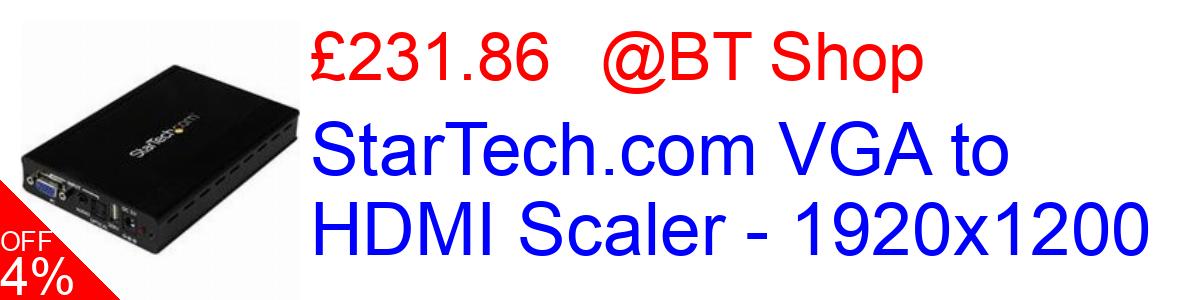 4% OFF, StarTech.com VGA to HDMI Scaler - 1920x1200 £231.86@BT Shop
