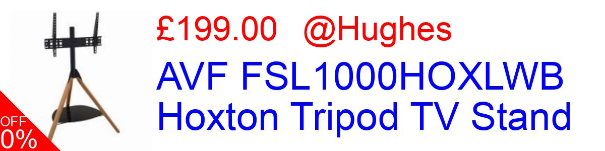17% OFF, AVF FSL1000HOXLWB Hoxton Tripod TV Stand £199.00@Hughes