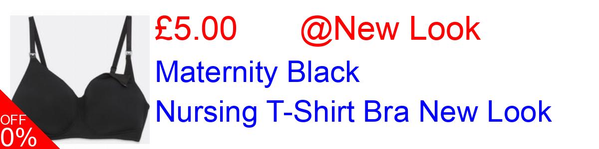 49% OFF, Maternity Black Nursing T-Shirt Bra New Look £5.00@New Look