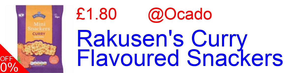 10% OFF, Rakusen's Curry Flavoured Snackers £1.80@Ocado