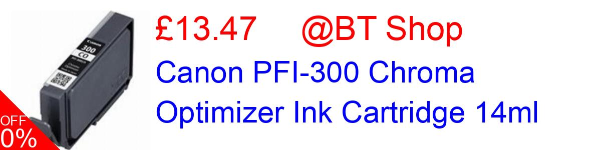23% OFF, Canon PFI-300 Chroma Optimizer Ink Cartridge 14ml £13.82@BT Shop