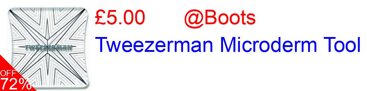 72% OFF, Tweezerman Microderm Tool £5.00@Boots