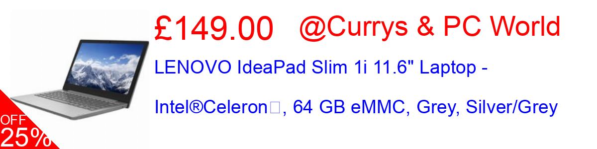 40% OFF, LENOVO IdeaPad Slim 1i 11.6