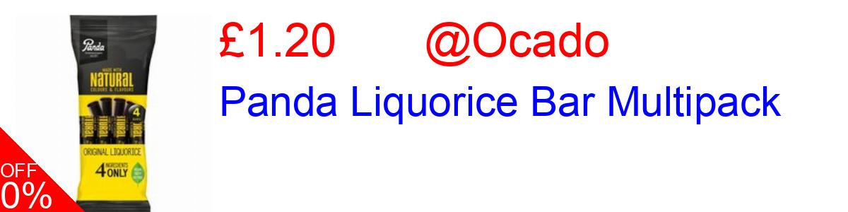 11% OFF, Panda Liquorice Bar Multipack £1.20@Ocado