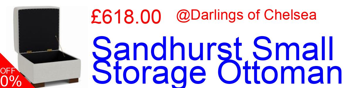 35% OFF, Sandhurst Small Storage Ottoman £304.85@Darlings of Chelsea