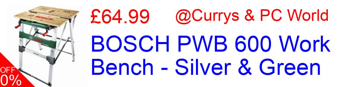 BOSCH PWB 600 Work Bench - Silver & Green £64.99@Currys & PC World