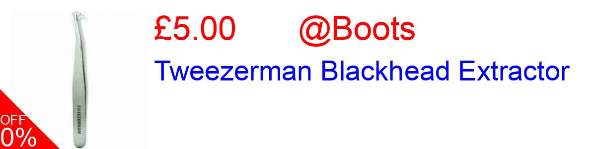 72% OFF, Tweezerman Blackhead Extractor £5.00@Boots