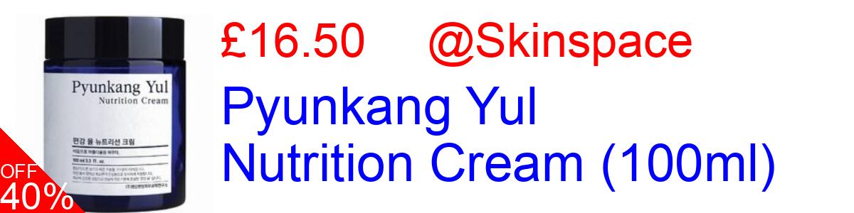 29% OFF, Pyunkang Yul Nutrition Cream (100ml) £19.50@Skinspace