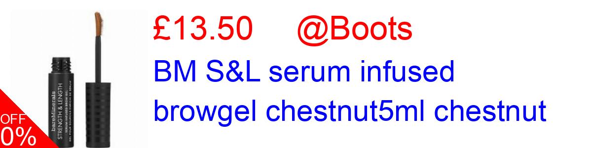 25% OFF, BM S&L serum infused browgel chestnut5ml chestnut £13.50@Boots
