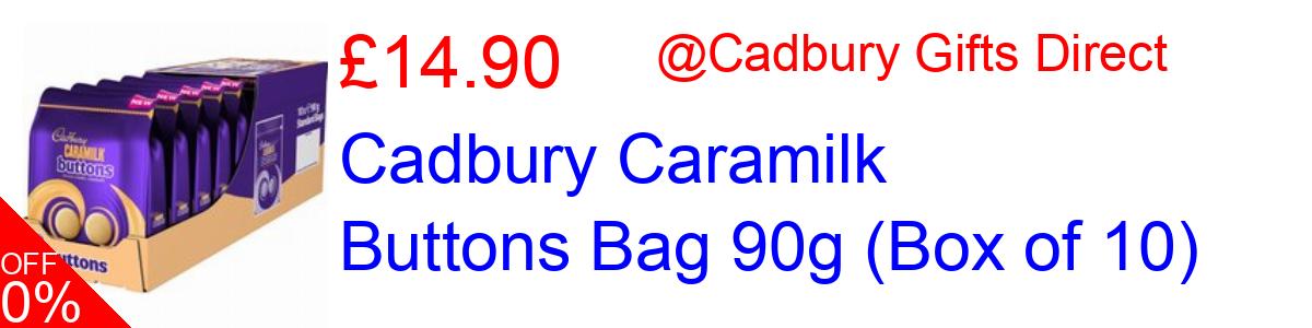 25% OFF, Cadbury Caramilk Buttons Bag 90g (Box of 10) £14.90@Cadbury Gifts Direct
