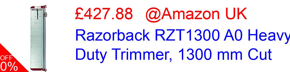 41% OFF, Razorback RZT1300 A0 Heavy Duty Trimmer, 1300 mm Cut £200.63@Amazon UK