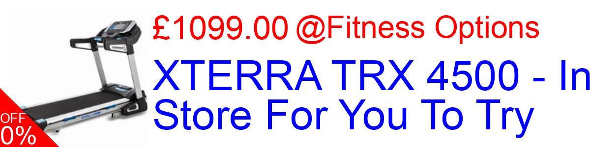 15% OFF, XTERRA TRX 4500 - In Store For You To Try £1099.00@Fitness Options