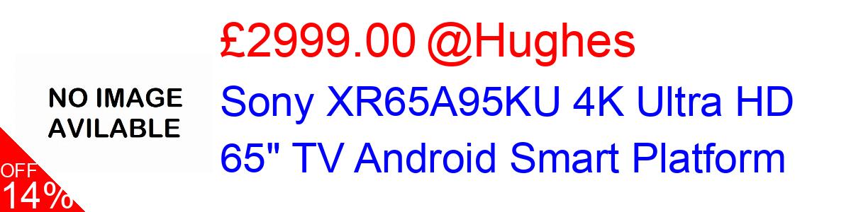 14% OFF, Sony XR65A95KU 4K Ultra HD 65