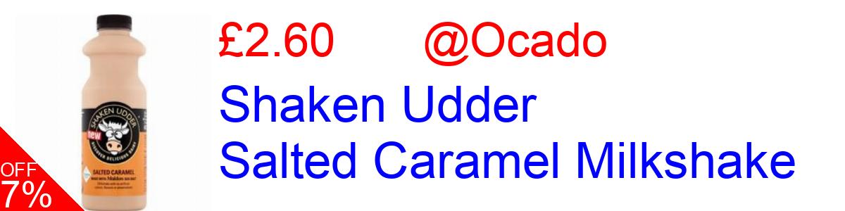 7% OFF, Shaken Udder Salted Caramel Milkshake £2.60@Ocado
