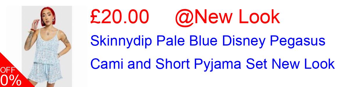 29% OFF, Skinnydip Pale Blue Disney Pegasus Cami and Short Pyjama Set New Look £20.00@New Look