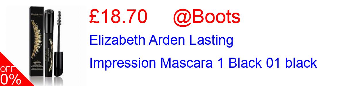 15% OFF, Elizabeth Arden Lasting Impression Mascara 1 Black 01 black £18.70@Boots