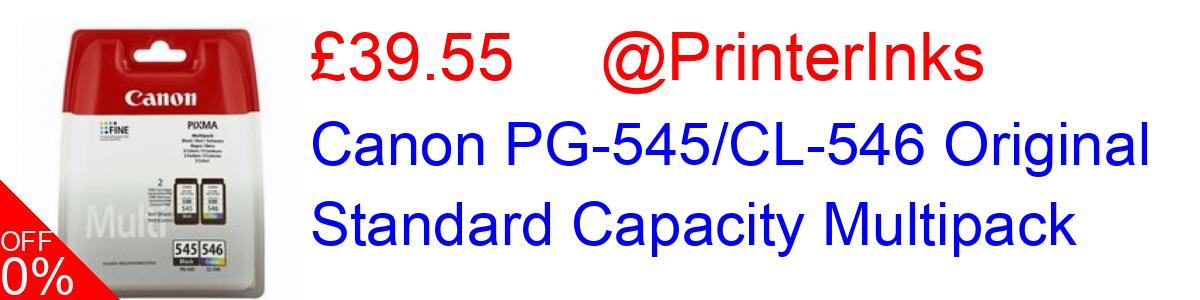 18% OFF, Canon PG-545/CL-546 Original Standard Capacity Multipack £32.95@PrinterInks