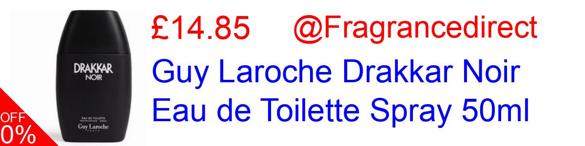 5% OFF, Guy Laroche Drakkar Noir Eau de Toilette Spray 50ml £14.85@Fragrancedirect