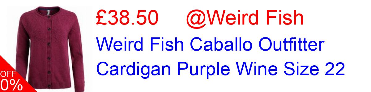 30% OFF, Weird Fish Caballo Outfitter Cardigan Purple Wine Size 22 £38.50@Weird Fish