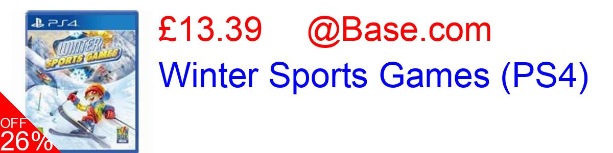 26% OFF, Winter Sports Games (PS4) £13.39@Base.com
