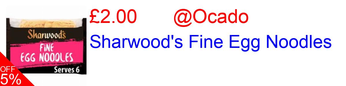 5% OFF, Sharwood's Fine Egg Noodles £2.00@Ocado