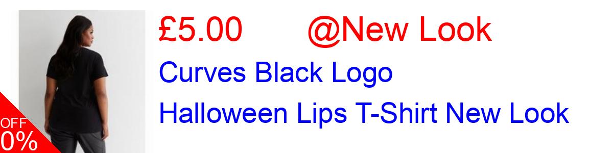 55% OFF, Curves Black Logo Halloween Lips T-Shirt New Look £5.00@New Look