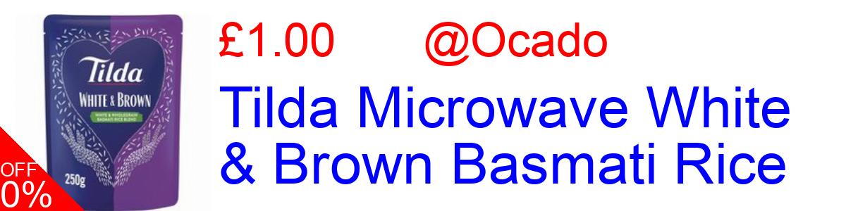 8% OFF, Tilda Microwave White & Brown Basmati Rice £1.15@Ocado