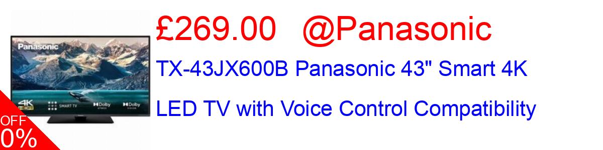 33% OFF, TX-43JX600B Panasonic 43