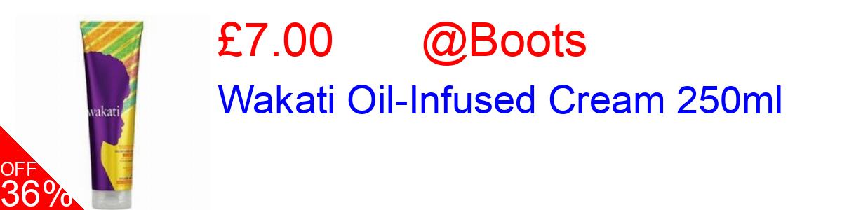 36% OFF, Wakati Oil-Infused Cream 250ml £7.00@Boots