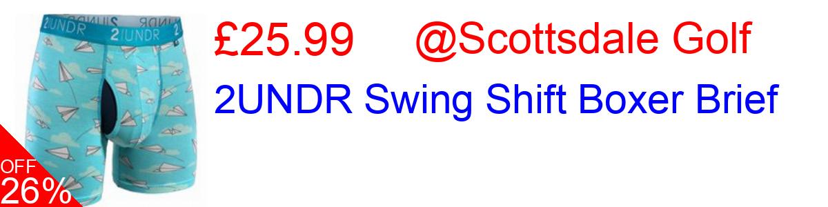 26% OFF, 2UNDR Swing Shift Boxer Brief £25.99@Scottsdale Golf