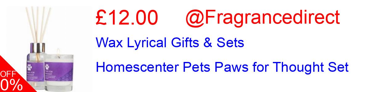 8% OFF, Wax Lyrical Gifts & Sets Homescenter Pets Paws for Thought Set £12.00@Fragrancedirect