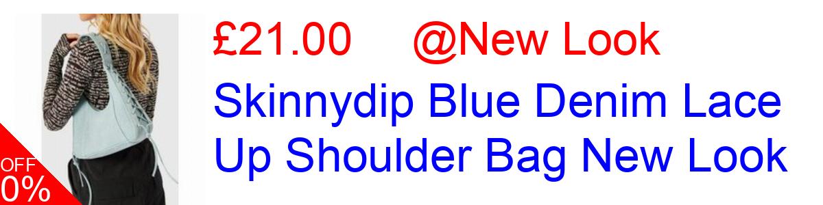 25% OFF, Skinnydip Blue Denim Lace Up Shoulder Bag New Look £21.00@New Look