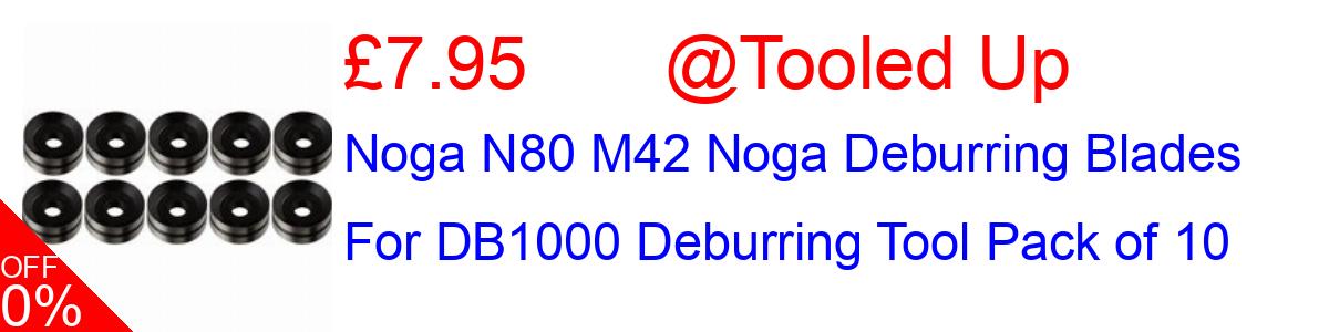 89% OFF, Noga N80 M42 Noga Deburring Blades For DB1000 Deburring Tool Pack of 10 £7.95@Tooled Up